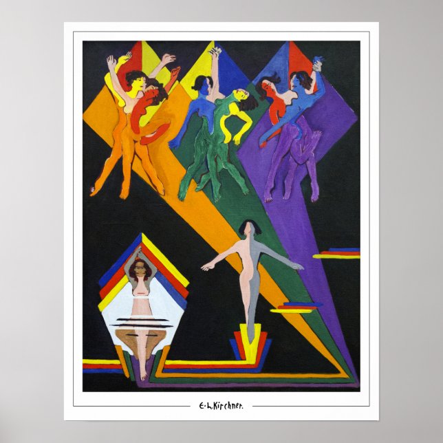 Ernst Ludwig Kirchner Zedign Poster de arte #627-2 (Frente)