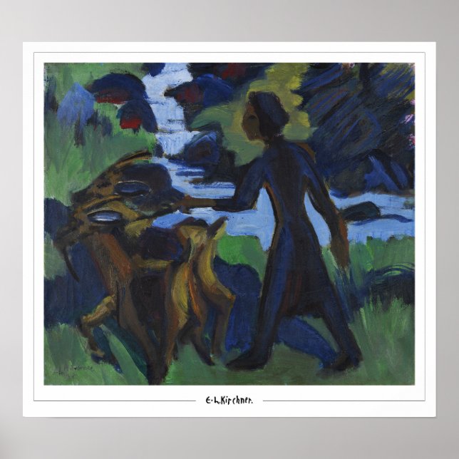 Ernst Ludwig Kirchner Zedign Poster de arte #650-2 (Frente)