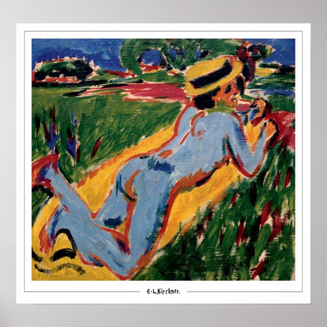 Ernst Ludwig Kirchner Zedign Poster de arte #9 (Frente)