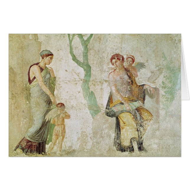 Eros que es castigado en presencia de Aphrodite (Anverso (Horizontal))