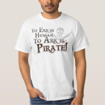 Err es Arr humano es camisa alegre del cráneo de