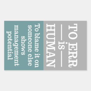 "Errar es humano" pegatinas