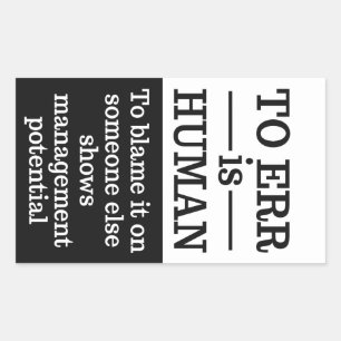 "Errar es humano" pegatinas