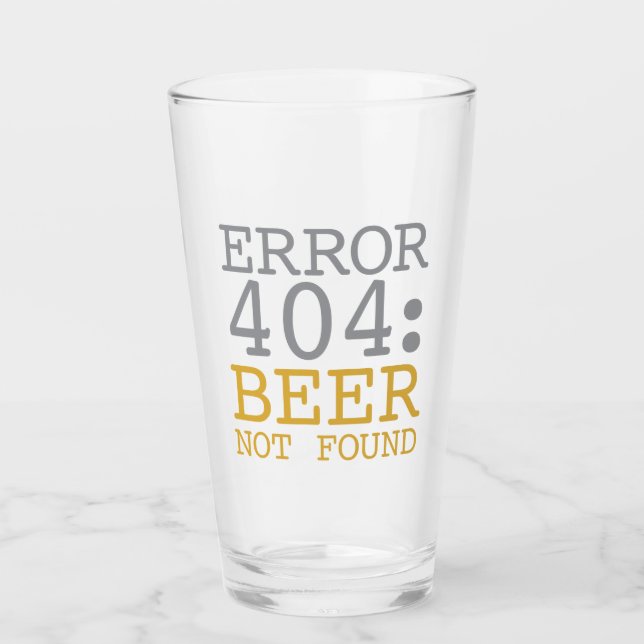 Error 404 Beer No Encontrado (Anverso)