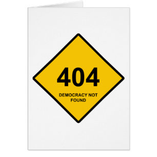 Error 404: Democracia no encontrada