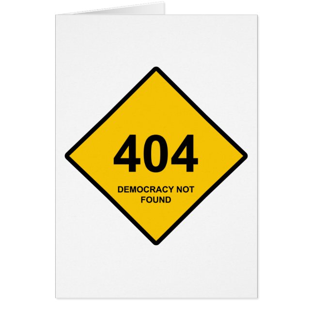 Error 404: Democracia no encontrada (Frente)