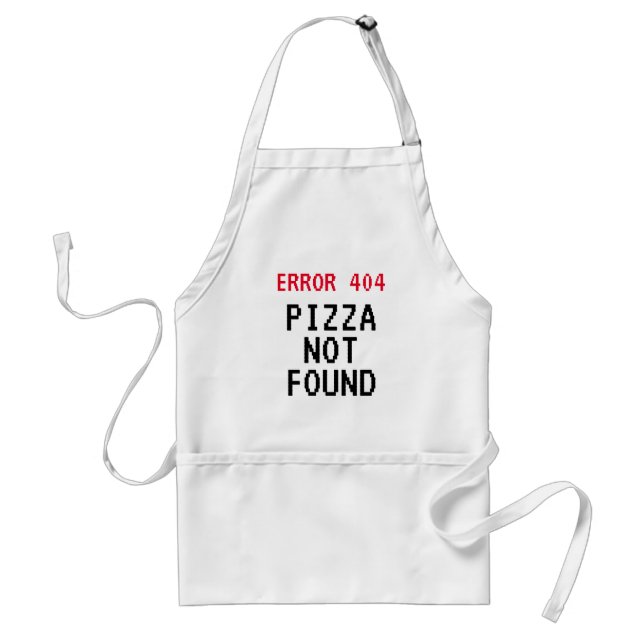Error 404 meme Pizza no se encontró un delantal de (Frente)