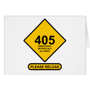 Error 405: Método democrático no permitido