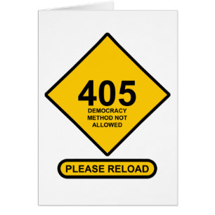 Error 405: Método democrático no permitido