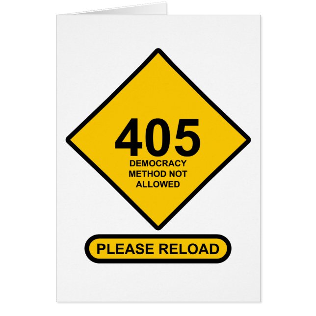 Error 405: Método democrático no permitido (Frente)
