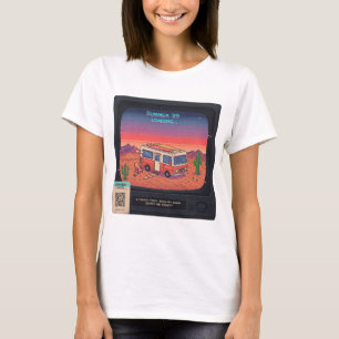 Error de verano retro 404 camiseta   Glitch Art