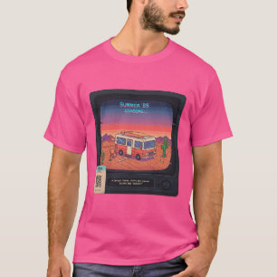 Error de verano retro 404 camiseta   Glitch Art