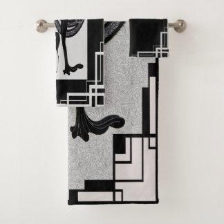 Erte Lady con el perro Art Deco