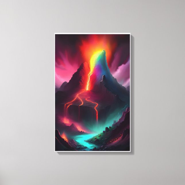 Erupción del volcán Arte digital (Anverso)