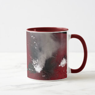 Erupción en el Monte Merapi, Indonesia Taza de cer