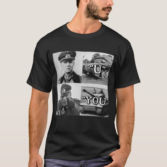 Erwin Rommel "U" contra "usted" camiseta (Anverso)