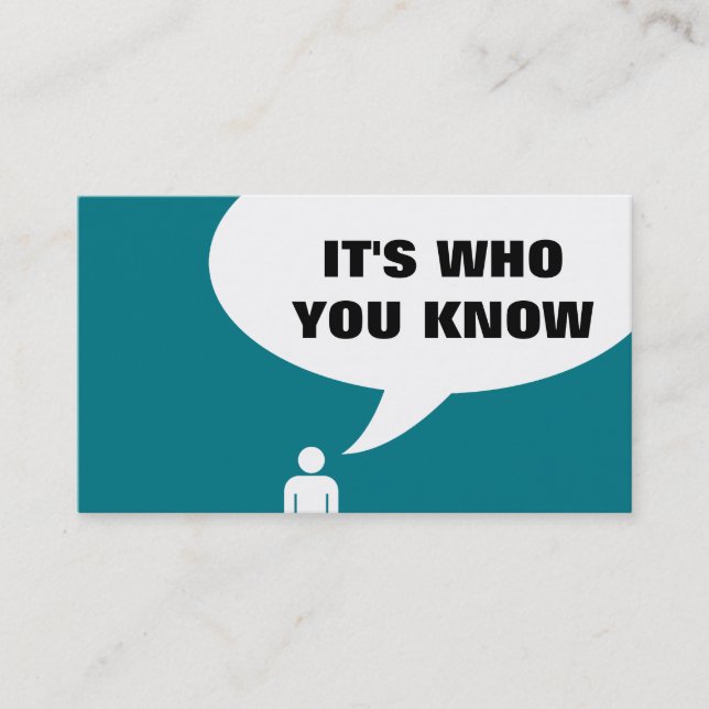 es a quién conoces la remisión de burbujas de voz (Anverso)