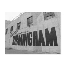Es agradable tenerte en la postal de Birmingham