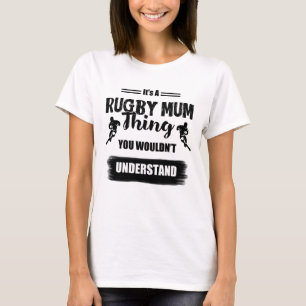 Es algo de Mamá de rugby - camiseta de rugby