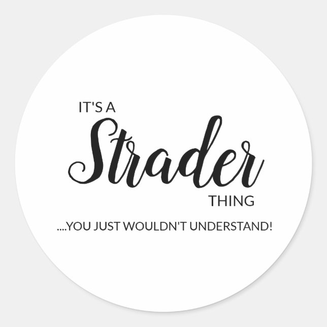 Es algo más fuerte..... Pegatina redondo clásico (Anverso)