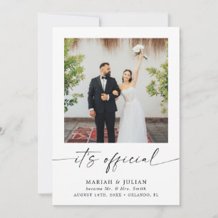 Es Anuncio de Boda con Foto Oficial