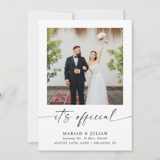 Es Anuncio de Boda con Foto Oficial