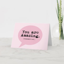 Es asombroso - Tarjeta de felicitación de 7" x 5"