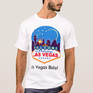 ¡Es bebé de Vegas! La camiseta de los hombres