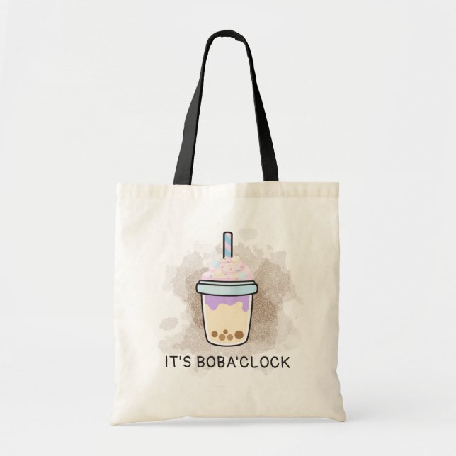 Es Boba'Clock | Bolsa de té personalizada por Pers (Frente)