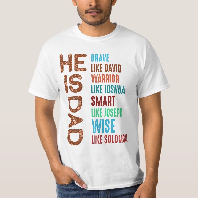 Es Camisa De Papá, Valiente Como David (Anverso)