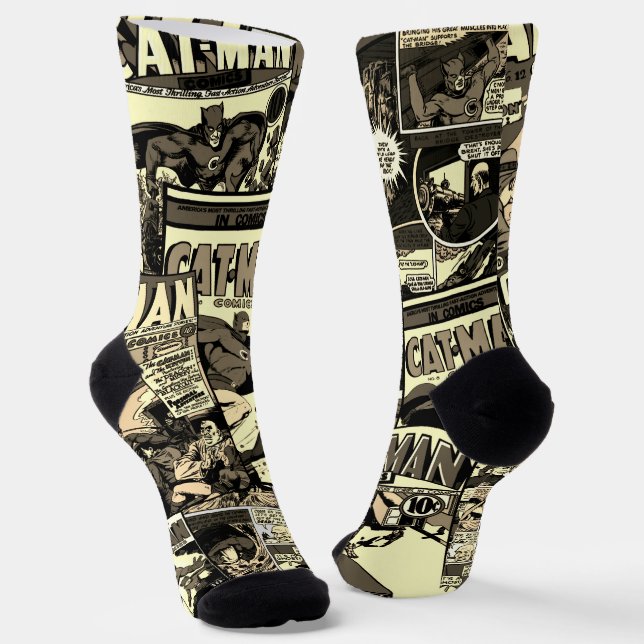 ¡Es CAT-MAN Comics! Calcetines (Angular)