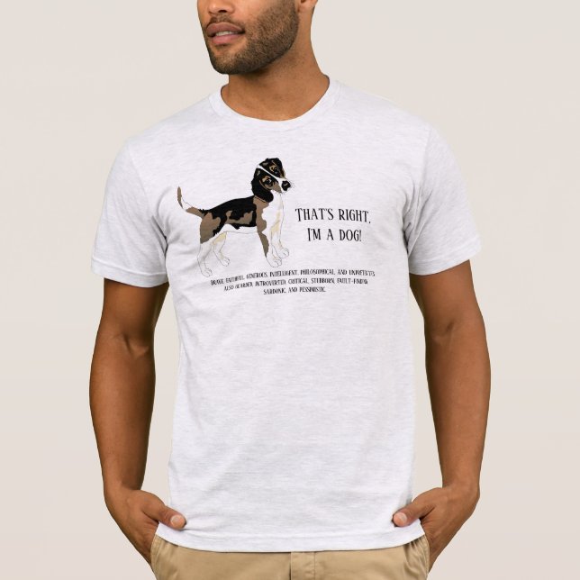 Es cierto, soy una camiseta de perro (Anverso)