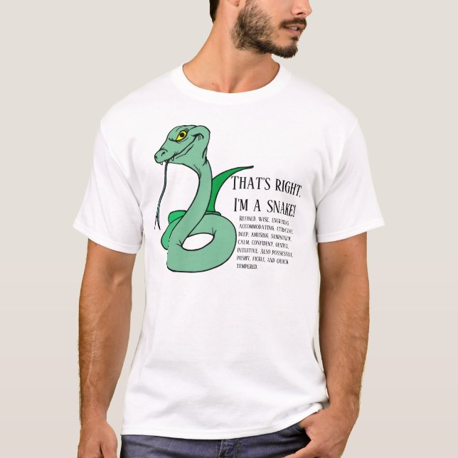 Es cierto, soy una camiseta de serpiente (Anverso)