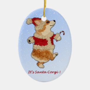 "Es Corgi de Santa!"  Ornamento del Corgi