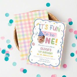 Es divertido cumplir un año Invitación de cumpleañ