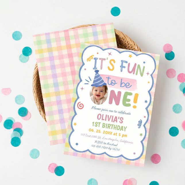 Es divertido cumplir un año Invitación de cumpleañ (Subido por el creador)