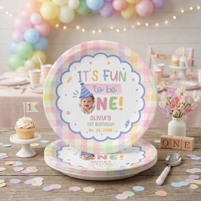 Es divertido ser platos de papel de cumpleaños de  (Subido por el creador)