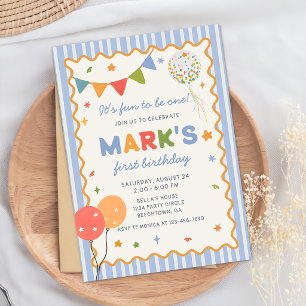 Es divertido ser una invitación de cumpleaños colo