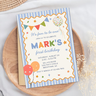 Es divertido ser una invitación de cumpleaños colo
