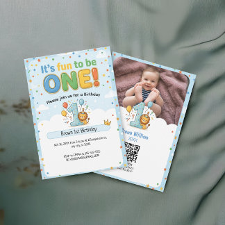 Es divertido ser una invitación de foto de cumplea