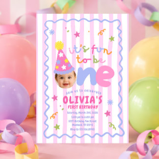Es divertido ser uno Tarjeta de Invitación para Pr