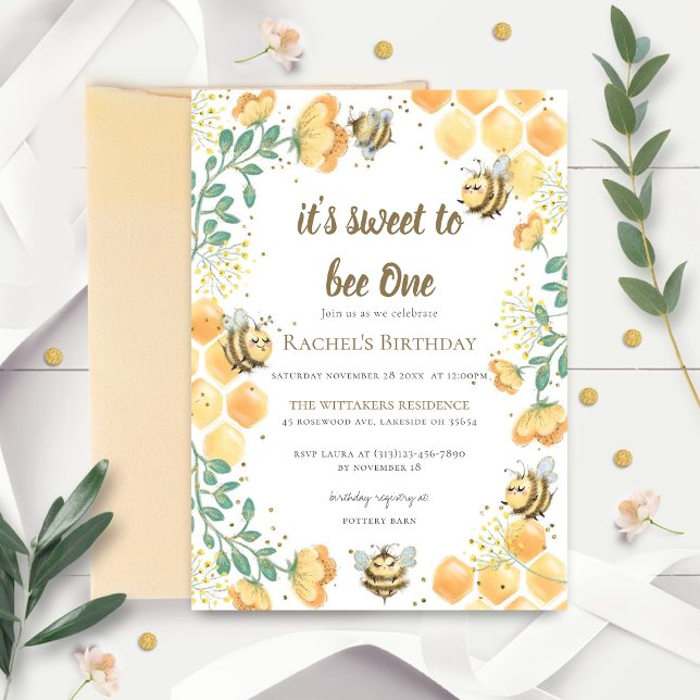 Es dulce ser la primera invitación de cumpleaños (Subido por el creador)