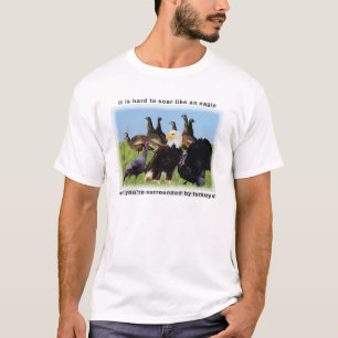 Es duro elevarse como una camiseta de la cita del