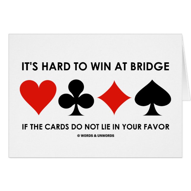 Es duro ganar en el puente si no mienten las (Anverso (Horizontal))