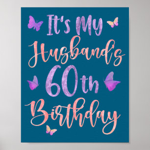 Es el cumpleaños número 60 del esposo Arte gráfico