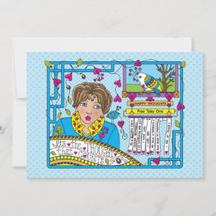 Es el Pensamiento que Cuenta_Tarjeta Plana 7"x5"