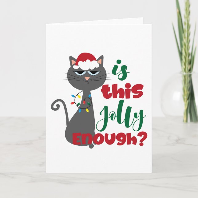 ¿Es esto bastante alegre? tarjeta de navidades (Anverso)