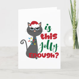 ¿Es esto bastante alegre? tarjeta de navidades