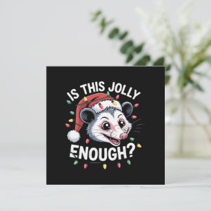 ¿Es Esto lo Bastante Alegre? Zarigüeya de Navidad 