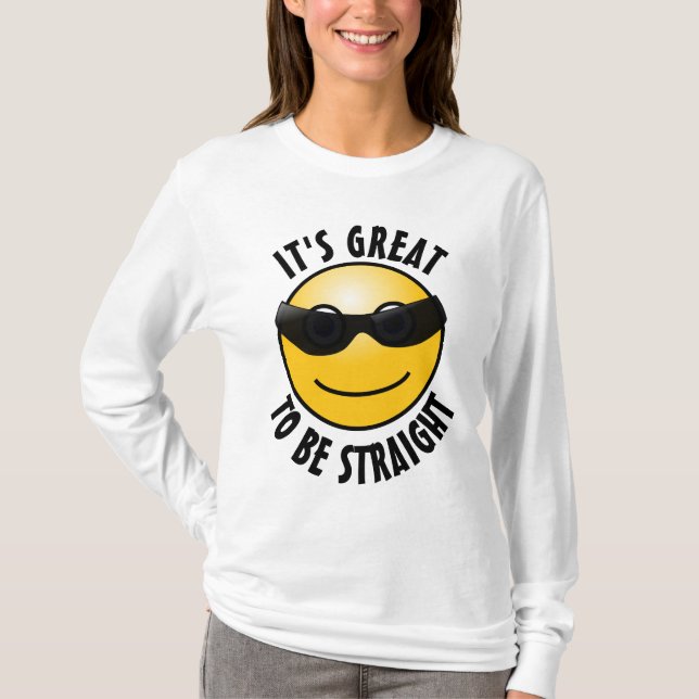 Es genial ser heterosexual, camisetas heterosexual (Anverso)